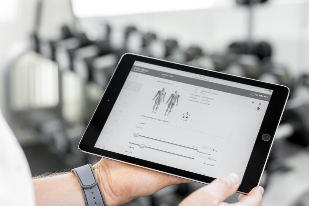 Milon Care -system obsługi strefy fitness – interfejs i użytkownicy